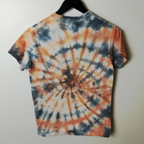 Gildan T Shirt Tie Dye Swirl Spiral Tee Short Sleeve Cotton Logo Adult Small S - Picture 9 of 10